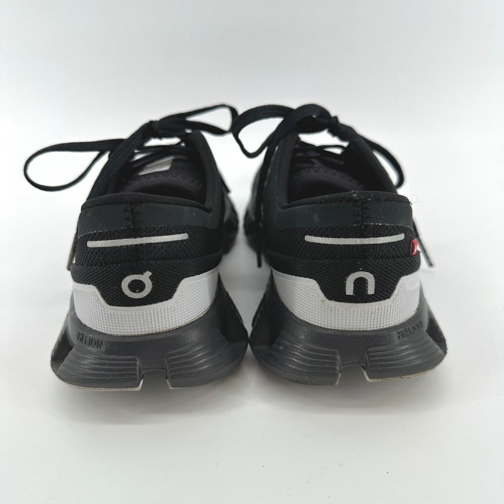 On Running Women's Black and White Cloud Sneakers - Picture 5 of 8